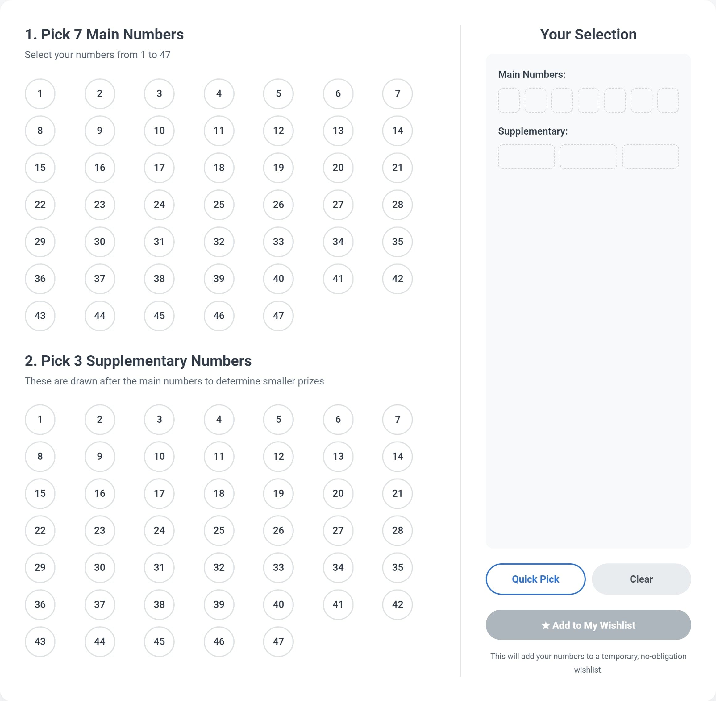 Screenshot of the interactive number picker.